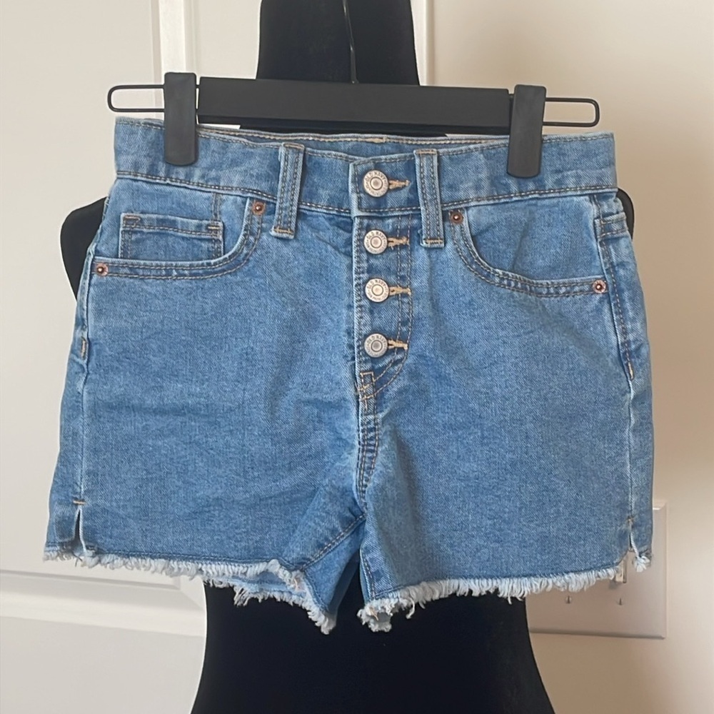 2 Pairs of Old Navy Adjustable Denim Shorts Size 8 - Picture 6 of 9